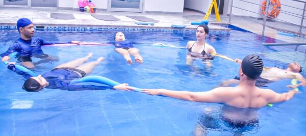 Enseñanza de natación funcional para adultos con temor o trauma
